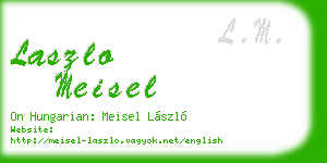 laszlo meisel business card