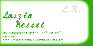 laszlo meisel business card